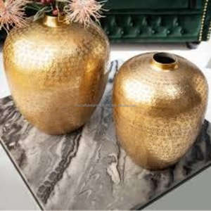 Jardinières et Vase de Table Antiques Se de 2 Vaisselle de Forme Ovale Pots de Fleurs Jardinières d'Intérieur de Luxe Portable Facile pour la Décoration - Product Image 5