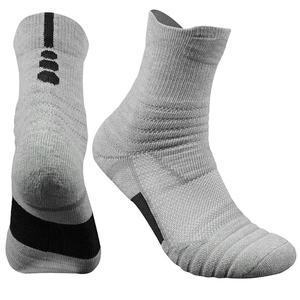 Calcetines deportivos de algodón/bambú personalizados con bordado de diseñador, antideslizantes, ecológicos, para hombre, servicio OEM, con suela de descarga. - Product Image 1