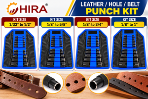 ชุดเครื่องมือเจาะหนัง/เจาะรู/เจาะเข็มขัด HIRA 15111 - Product Image 2