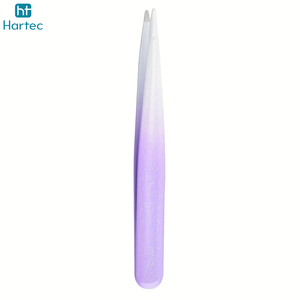Lot de pinces à épiler pour sourcils au meilleur prix de gros, outils de beauté OEM en acier inoxydable de précision à pointe inclinée et pointue - Product Image 4