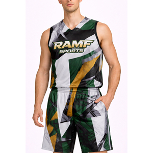Uniformes de Baloncesto Reversibles Sublimados Personalizados de Poliéster para Hombre y Camisetas de Baloncesto - Product Image 1