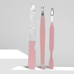 Ensemble d'outils de manucure et pédicure en acier de 4 à 14 pièces, ciseaux courbés pour ongles, coupe-ongles, éliminateur de peaux mortes, cuillère pour nettoyer les oreilles, outils de manucure - Product Image 2