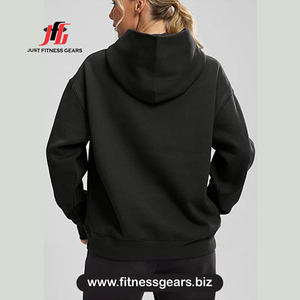 Sudadera con Capucha, Corte Regular, Tejido de Algodón, Color Sólido, Manga Larga, Transpirable, para Otoño - Product Image 2