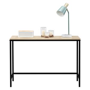 Tavolo da Veranda Stile Industriale a Strato Singolo in Colore Noce Chiaro, Tavolo Console in Triamina - Product Image 2