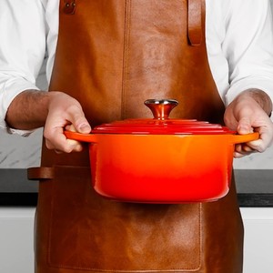 High performance <b>kitchen</b> <b>apron</b> with button closure polyester fabric designed for chefs restaurant staff and gardeners - Product Image 3