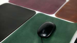 Premium Genuine Leather Mousepad Bulk Wholesale Customized Logo Anti Skid Desk Protector Large Writing Surface LMP-0032 - Product Image 6