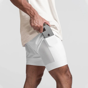 Men's Solid Color Quick Dry Sport <b>Shorts</b> With Drawstring Mid Waist Pockets Woven <b>Polyester</b> <b>Short</b> Length - Product Image 1