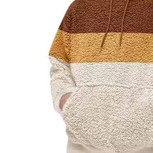 Best Men's Pullover Fleece Hoodie High Quality Sherpa Lined Activewear Customized <b>Puller</b> Zipper Plain Dyed Winter Low MOQ Solid - Product Image 2