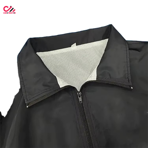 Men's Hooded Windbreaker <b>Jacket</b> Shorts Set Color Blocking Sporty Breathable Quick Dry <b>Lightweight</b> <b>Summer</b> Outerwear - Product Image 5