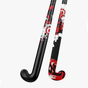 Palos de hockey personalizados con marca propia para equipos y jugadores, con pedido mínimo bajo, en stock, listos para enviar. Venta al por mayor de palos de hockey para entrenamiento deportivo. - Product Image 4