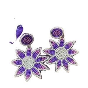 ต่างหูห้อยประดับลูกปัดปักลายสำหรับผู้หญิง เครื่องประดับแฟชั่นอินเดีย สำหรับวันครบรอบและชีวิตประจำวัน โดย MD HANDICRAFTS - Product Image 2