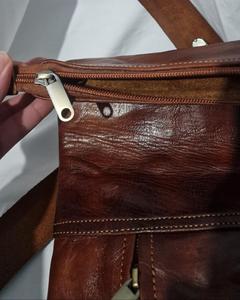 Luxury Men Leather <b>Roll</b> Top <b>Backpack</b> Expandable Travel Rucksack Professional Laptop Bag Manufacturer LTBP-0202 - Product Image 5