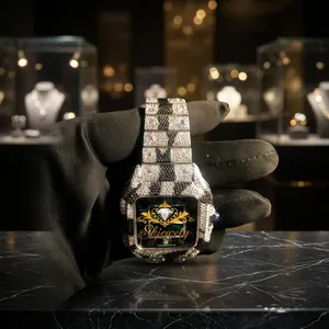 Reloj Mecánico de Lujo con Esfera Redonda Verde, Números Romanos, Correa de Acero Inoxidable de 20 mm y Cristal de Zafiro para Hombre - Product Image 4