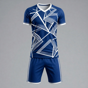 Tenue de joueur de football personnalisée, maillot de football, short, vêtements de sport pour l'entraînement et les matchs, tissu respirant à séchage rapide, design d'équipe personnalisé - Product Image 1