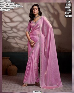 Zahira purple Drape <b>saree</b> - Product Image 4