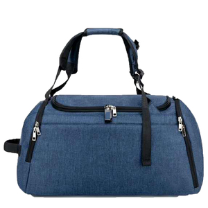 Most selling product Unisex Fashion Genuine Leather Duffle <b>Bag</b> with Zipper Closure Shoe Compartments for Gym Travel - Product Image 3