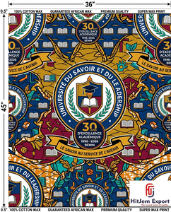 Fabricante de Telas Africanas de Lujo con Estampado de Cera, Proveedor Textil Personalizado para Celebraciones de Aniversarios Universitarios y Convenciones, OEM ODM - Product Image 5