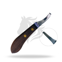 Couteau à sabot classique droit avec manche standard – Outil vétérinaire pour l'examen et la coupe des sabots de cheval