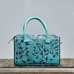 Bolsa de Viaje de Cuero Genuino de Lujo, con Estampado Floral, Cierre de Cremallera, Ligera, de Poliéster, Gran Capacidad, Resistente para Viajes y Actividades al Aire Libre - Product Image 1