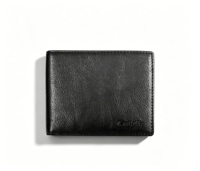 Harga Terjangkau Kualitas Tinggi Kulit Asli Castello Buatan Tangan dengan Proses Vegetable Tanned, Dilengkapi RFID Protection, Dompet Pria Lipat Dua Pendek untuk ID, Bahan Polyester