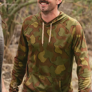 Sweat-shirts à capuche pour hommes de haute qualité, impression sérigraphique, 100% coton, poids lourd, impression intégrale, camouflage, fermeture éclair, sweats à capuche camouflage pour hommes - Product Image 3