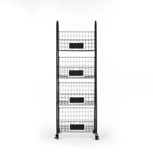 Spacious Eco-friendly Vintage Geometric Metal <b>Wire</b> <b>Storage</b> <b>Basket</b> Heavy Duty Home Organization Bin - Product Image 2