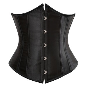 Underbust <b>Corset</b> and Waist Cincher Bustiers <b>Top</b> Workout Shapers Medium Control <b>Leather</b> Plus Size Lingerie S-6XL - Product Image 1