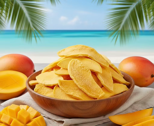 Morceaux de mangue Alphonso lyophilisés de haute qualité, transformés naturellement, conservant le goût original, les nutriments et l'arôme authentique, approvisionnement en vrac - Product Image 1