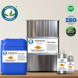 High Purity Tagetes Essential Oil (Tagetes minuta) Steam distilled Aromatherapy Formulation Oil By Katyani Exports In India - Product Image 2