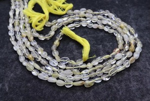 Cuentas de Rutilo Dorado Natural Lisas en Forma de Pepita de 5mm y 8mm, Cuentas de Cuarzo Rutilo, Hilo de 13 Pulgadas, Precio al por Mayor para Fabricación de Joyería a Granel - Product Image 6