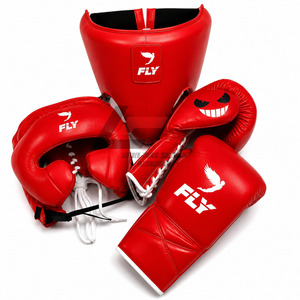 Top Quality Genuine Leather Custom Made Wholesale Price Professional Fly Pro Punching Monster Design Competition Kick Boxing Set - Product Image 6