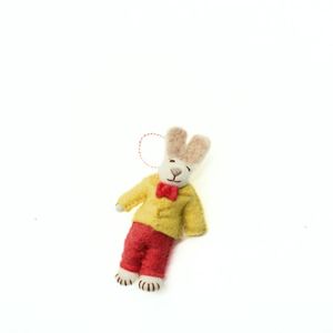 Handmade Wool Bunny Hanging <b>Ornament</b> Carrot Rabbit Pendant Eco-Friendly <b>Easter</b> Home Decor - Product Image 3