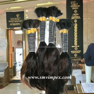 Extensions de cheveux humains Remy du temple sud de l'Inde Cheveux en vrac non traités et non tissés d'Inde - Product Image 6