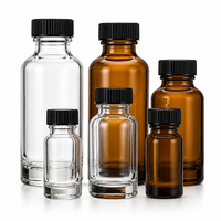 Flacons en verre injectables, bouteilles d'huiles essentielles, contenants de stockage, flacons compte-gouttes
