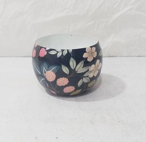 Pot de fleurs en métal imprimé floral, rond, décoratif, pour plantes d'intérieur, pour la maison, le jardin, le salon, le balcon - Product Image 5