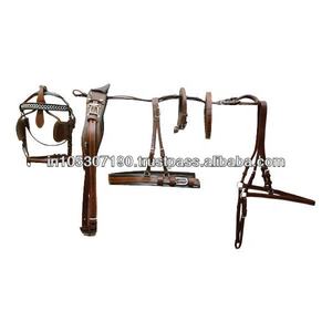 Conjunto de arnés completo de piel de caballo. - Product Image 2