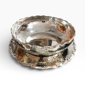 Assiettes et bols décoratifs en métal argenté pour chocolat, accessoires personnalisables pour chocolat, fabricant, tailles et couleurs sur mesure disponibles - Product Image 5