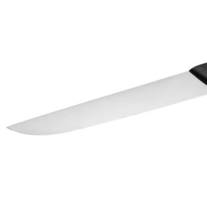 Couteaux de boucher noirs à triple rivet avec lame large courbée argentée et protège-doigts ergonomique pour la découpe et la préparation de la viande - Product Image 5