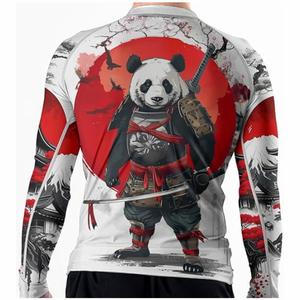 Wholesale <b>for</b> man's Custom Design Sublimated <b>Men</b> Bjj Mma <b>Compression</b> Rashguard Nogi Bjj Rash Guard Grappling - Product Image 5