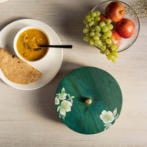 Luxury Wooden Roti <b>Box</b> Chapati Hotpot Insulated Food <b>Storage</b> Container Handmade Wooden Kitchenware Serving Dish Organizer - Product Image 3
