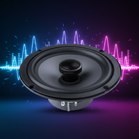 Haut-parleurs stéréo de voiture à 2 voies 6.5 "4 ohms, haut-parleur de voiture de haute qualité 40w RMS REAL POWER