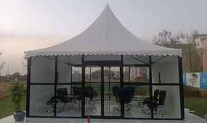 Carpa Pagoda Transparente de PVC New Vision, Estructura de Acero MS Recubierta de PVC, Estilo Simple, Impermeable, para Eventos al Aire Libre y Jardín - Product Image 4