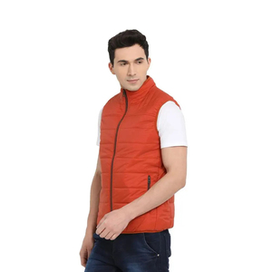 เสื้อกั๊กผู้ชายแบบสั้นบุใยสังเคราะห์ อุ่นสบาย สำหรับฤดูใบไม้ร่วงและฤดูหนาว กันลม กันน้ำ ระบายอากาศได้ดี สวมใส่สบายๆ แบบลำลอง - Product Image 2