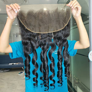 100% Bundle de cheveux humains vietnamiens de qualité Remy orange et noir naturel avec dentelle HD fermeture noire transparente marque privée pour femmes - Product Image 3