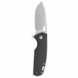 Folding Pocket Knives with Carbon Fiber Pattern Handle Satin Finish Wide Blade Thumb Opening Slot and Ergonomic Grip Everyday - Product Image 6