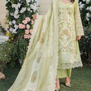 Traje bordado de césped de lujo, novedad, pakistaní, indio, oferta, 2022 - Product Image 1