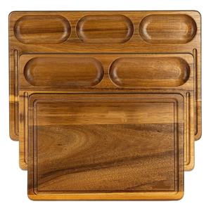 Planche à découper en bois SOFIYA CRAFT, rectangulaire, avec poignée, durable, écologique, passe au lave-vaisselle, planche de service pour la cuisine, épaisseur 1,5 cm - Product Image 5