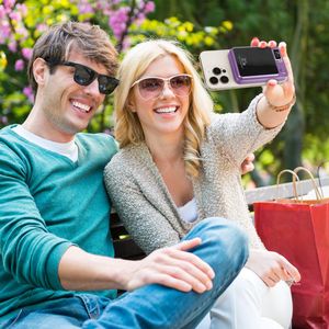 Chargeur rapide 2-en-1 10000mAh PD20W pour batterie externe sans fil MagSafe compatible avec les téléphones IOS 14 Ser, charge sans fil magnétique - Product Image 2