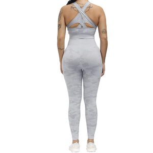 2026 Customized Sports <b>Bra</b> Set for Women New Design High Quality Yoga Sports <b>Bra</b> Active Wear Sportswear Set Plus Size - Product Image 3