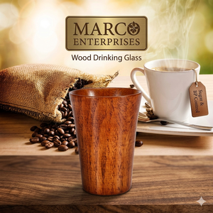 Primitive Wooden Drinking Cup Handmade Natural Wood <b>Coffee</b> Tea <b>Mug</b> Water Glass OEM Supplier - Product Image 1